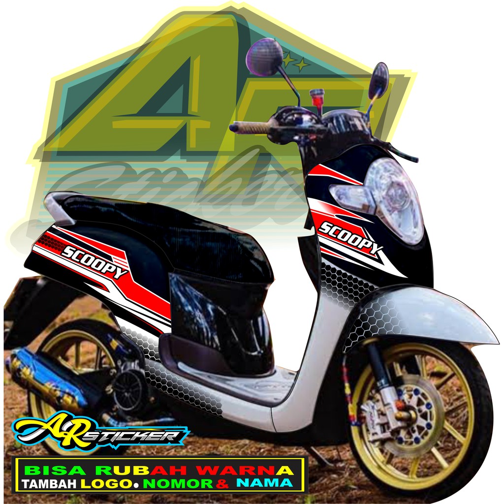 Decal scoopy Decal Scoopy full body Full Blok Decal Scopy Dekal New Fi 2017 2018 2019 2020 SIMPLE