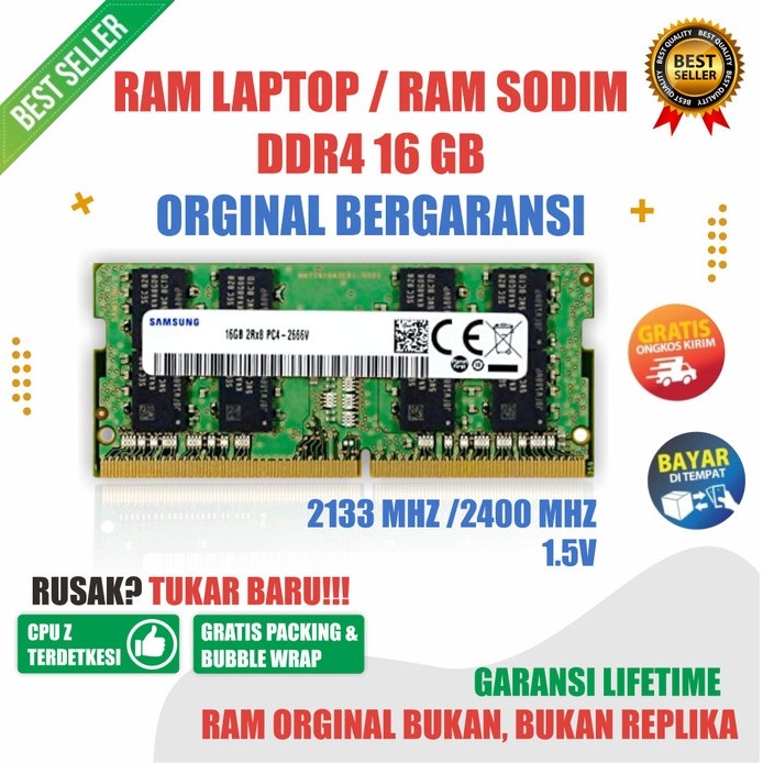 RAM LAPTOP DDR4 16GB - RAM DDR4 16GB LAPTOP - ORGINAL