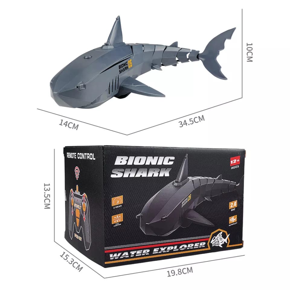 Remote Control Ikan Hiu Water Shark Mainan Anak Ikan Hiu