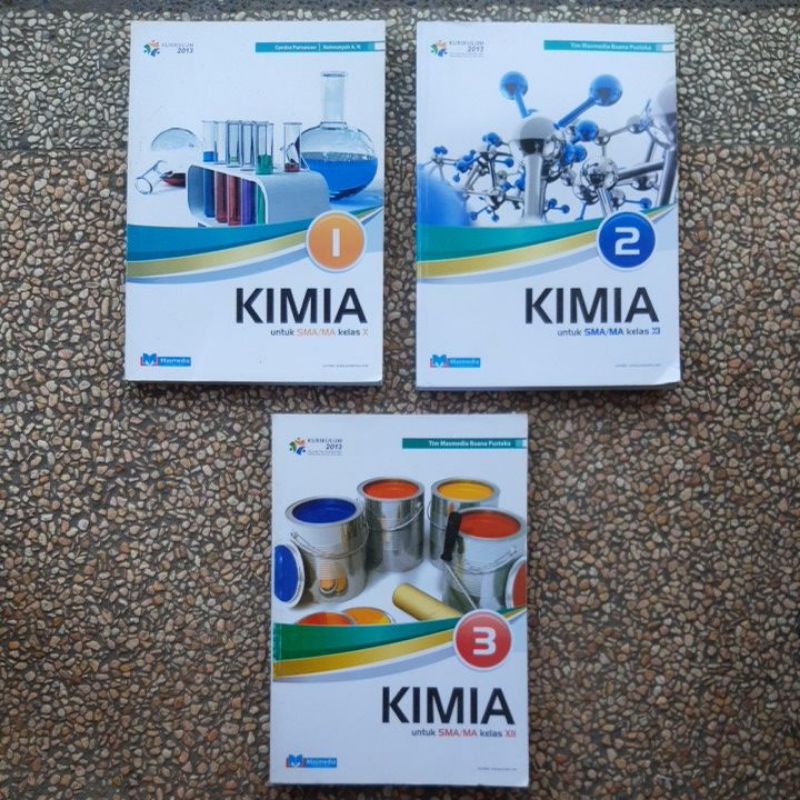 buku Kimia sma kelas 10.11.12 Kurikulum 13. Masmedia Original Baru