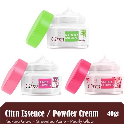 [GROSIR] Citra moisturizer essence cream pearly/greentea/sakura 40gr