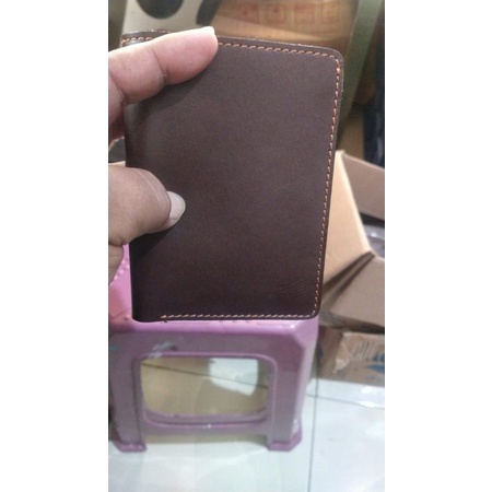 Dompet kulit asli full ap coklat tan htm 3/4