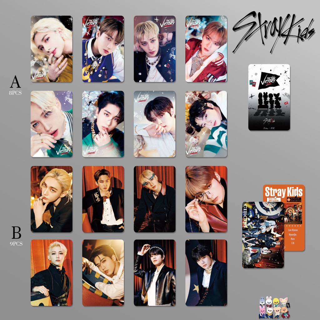 8 / 9pcs / set Kartu Pos Koleksi Album Stray Kids Album Sirkus