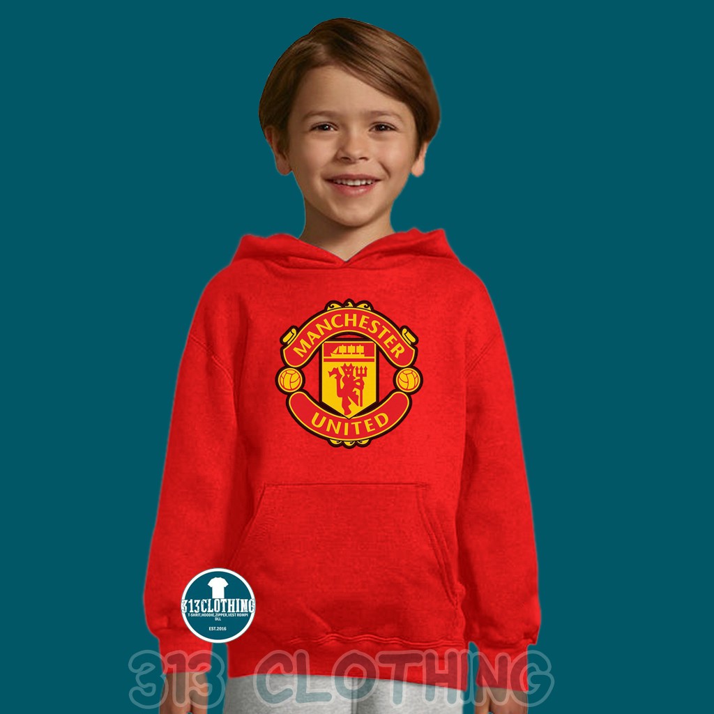 Jaket Anak Hoodie Anak Manchester United MU - 313 Cloth