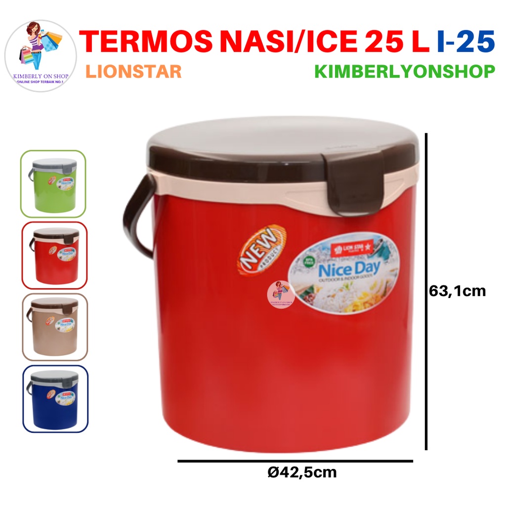 Rice Ice Bucket Hanami Termos Nasi Es 25 Liter I 25 Lion Star
