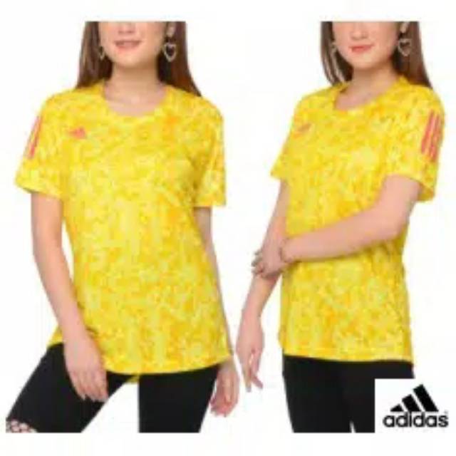 Baju drifit running gym gowes olahraga adidas wanita Tangan pendek MURAH TERLARIS