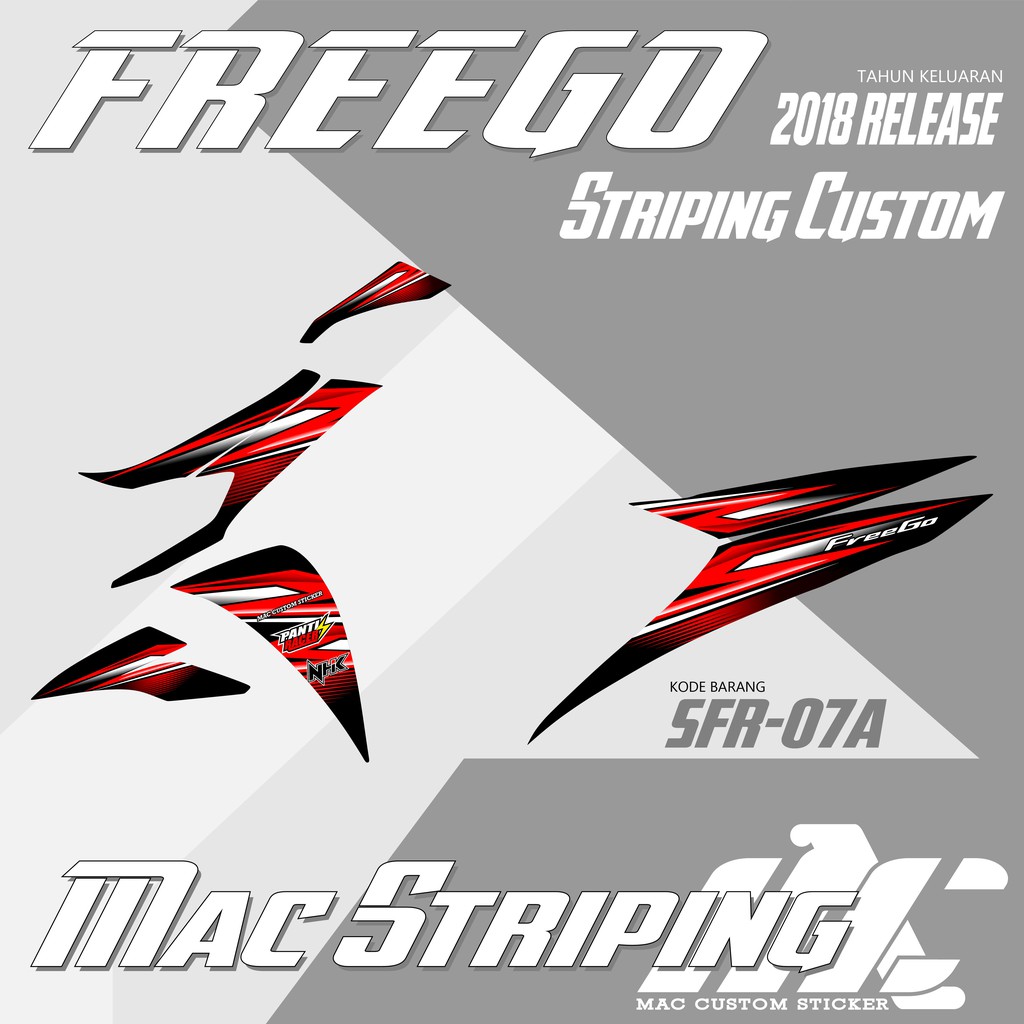 STRIPING VARIASI YAMAHA FREEGO - SFR07 SFR BEST SELLER