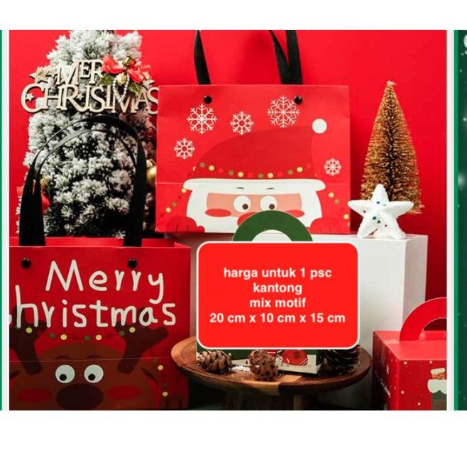

[PROMO KWF52] kantong tali tb natal , kantong santa , kantong hadiah natal x'mas Best Seller