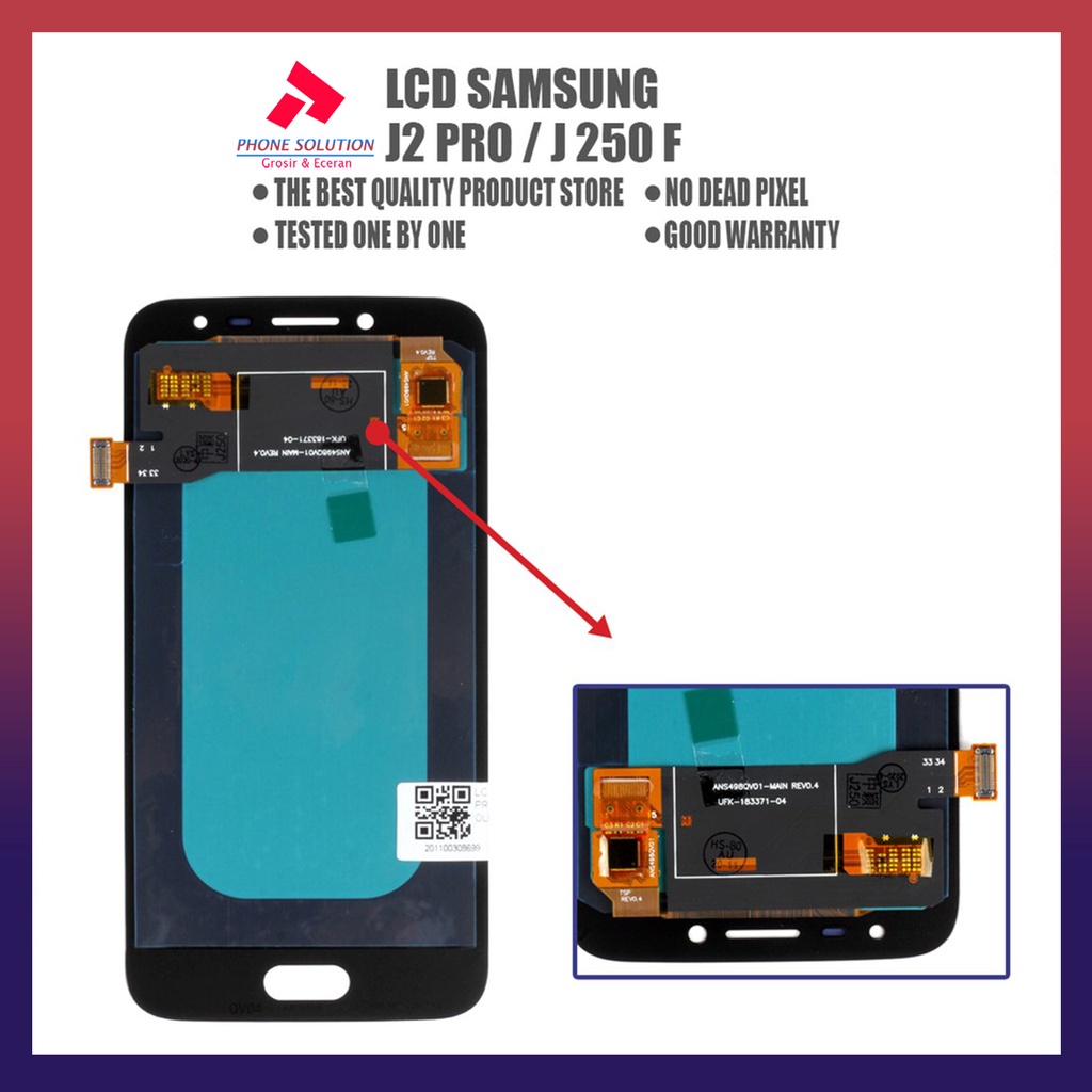 LCD Samsung J2 Pro / J250 100% Original Fullset Touchscreen // Supplier LCD Samsung - Garansi 1 Bulan