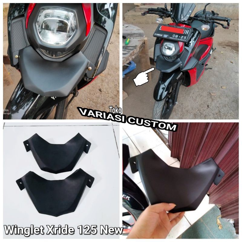 Variasi xride 125 new Winglet Aksesoris variasi custom