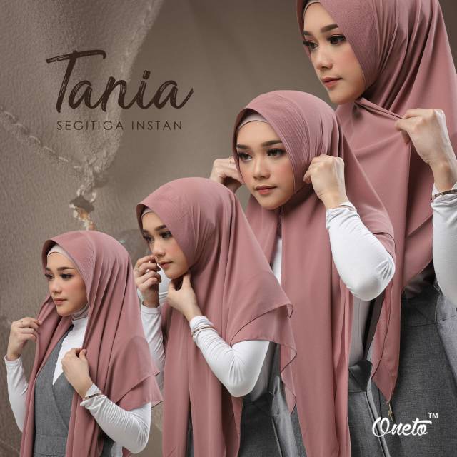 Hijab khimar instant segi tiga tania oneto by oneto ori termurah
