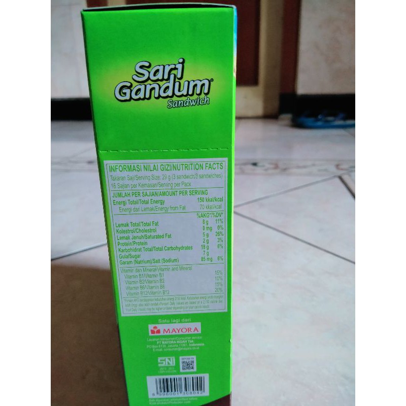 

Sari gandum sandwich
