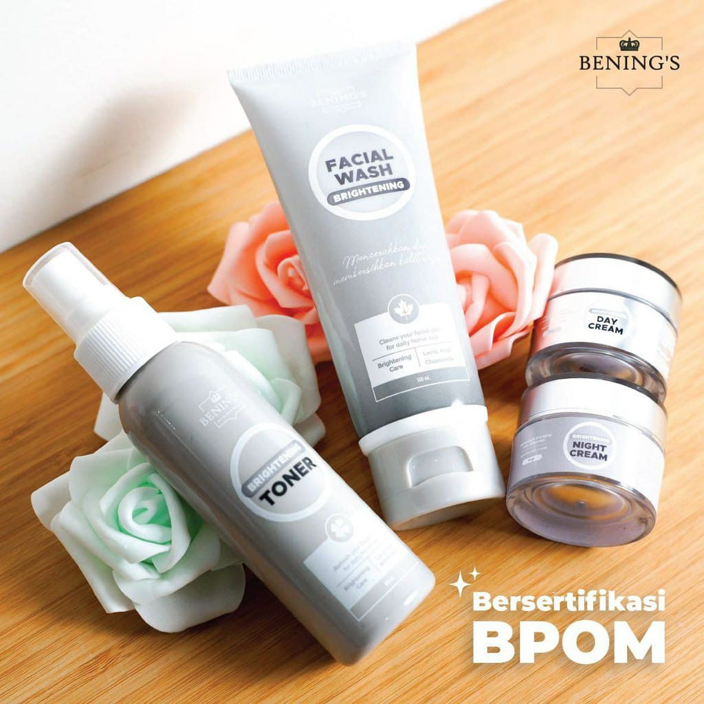 BENINGS SKINCARE BY DR.OKY PRATAMA PAKET BRIGHTENING (BENINGS CLINIC) PAKET PENCERAH DAN GLOWING