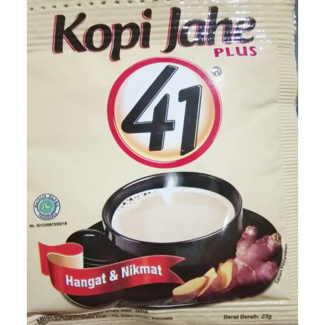 

Kopi jahe 41, harga tertera untuk 1 renceng = 10 sachet