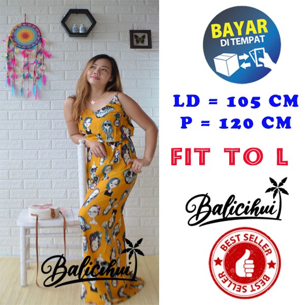 Balicihui Dress Kipir Panjang Etnik Bali Daster Kipir Bali Adem