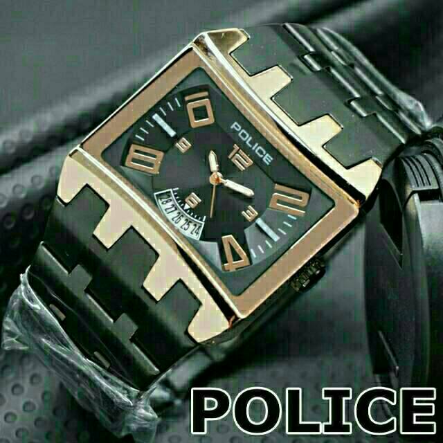 JAM TANGAN PRIA/COWOK POLICE RANTAI KW SUPER TERBARU ELEGANT HARGA BERSAHABAT.