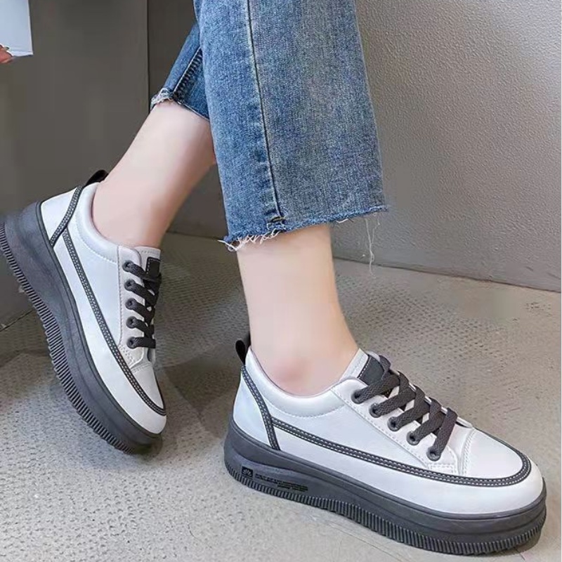 COD Sneakersdaily 2172 Sepatu Sneakers Wanita Sepatu Putih