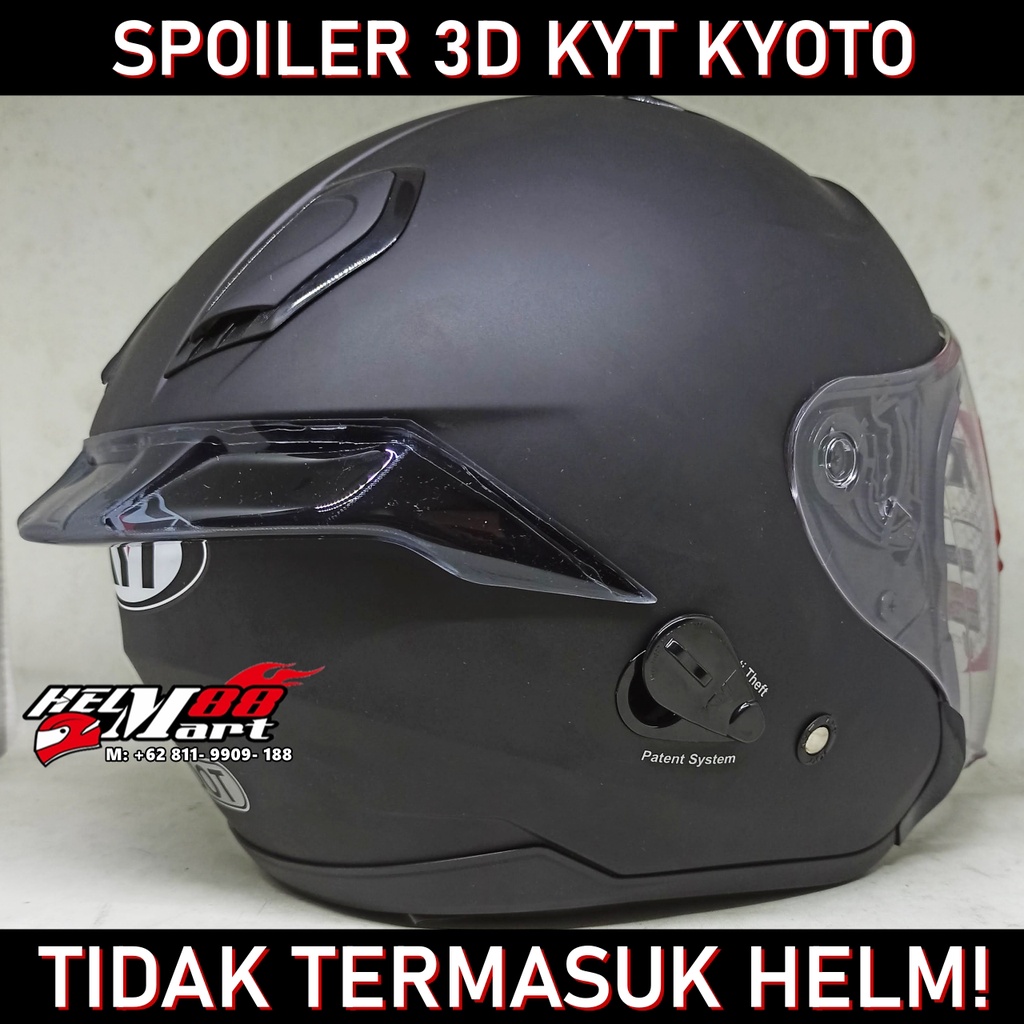 Spoiler 3D KYT KYOTO - Spoiler KYT Spoiler Kyoto Spoiler Helm KYT Kyoto