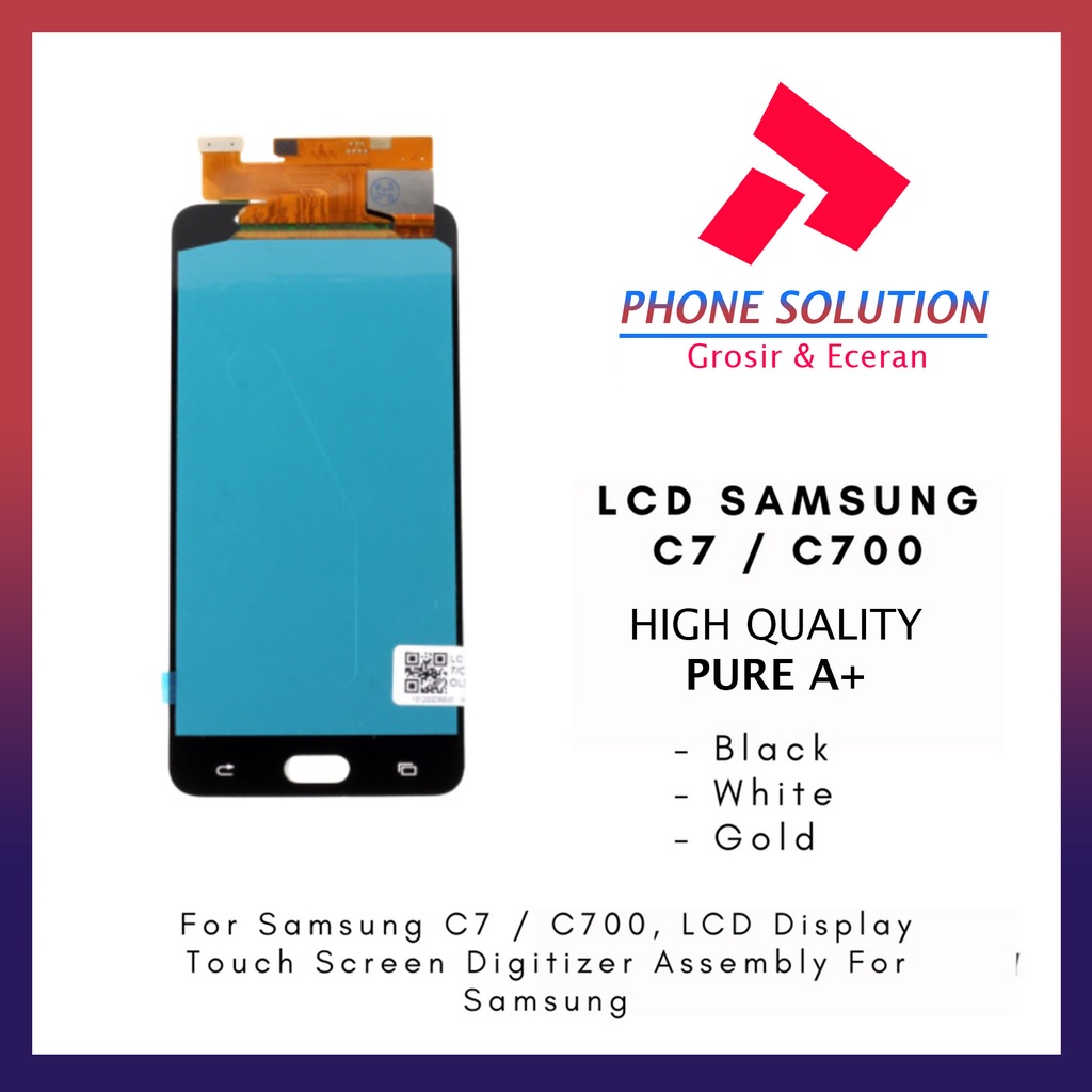 LCD Samsung C7 C700 Fullset Touchscreen // Supplier LCD Samsung - Garansi 1 Bulan