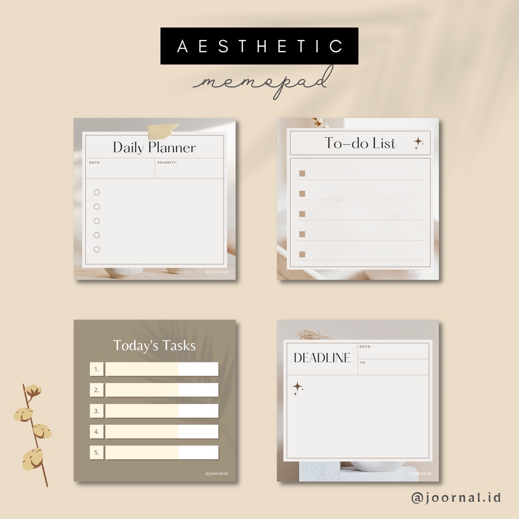 

Memopad Murah || Aesthetic Memopad || Warm color series 2