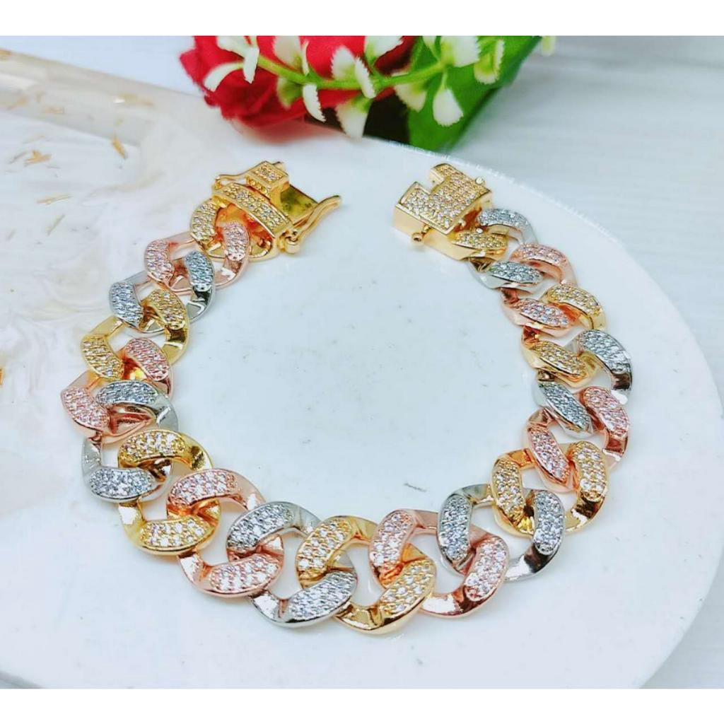 Gelang Xuping Rantai Kombinasi Mata Full Perhiasan Fashion