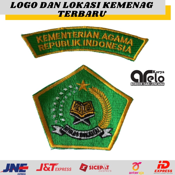 Satu Set Badge Bet Bed Logo Bordir Depag Dan Lokasi Terbaru Kemenag Kementerian Agama Departemen Agama Logo Depag Dan Lokasinya Shopee Indonesia