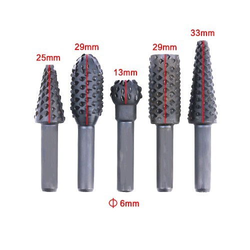 DAYFULI Mata Bor Kayu Wood Bits Steel 1/4 Inch 5 PCS - 25450