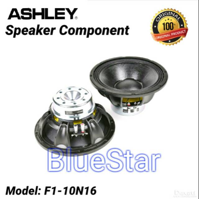 Speaker Component Ashley F1 10N16 Woofer 10 inch Original