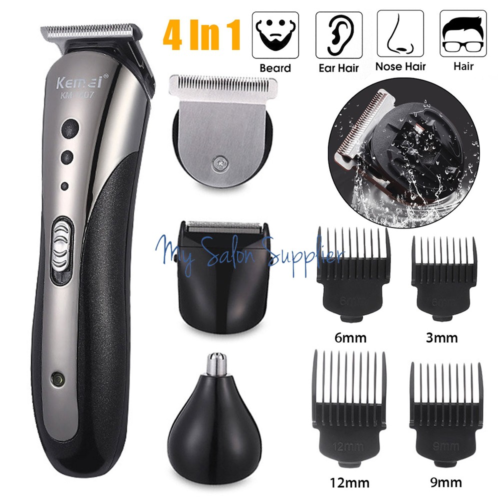 Alat Cukur Rambut / Hair Clipper 4in1 Kemei KM-1407