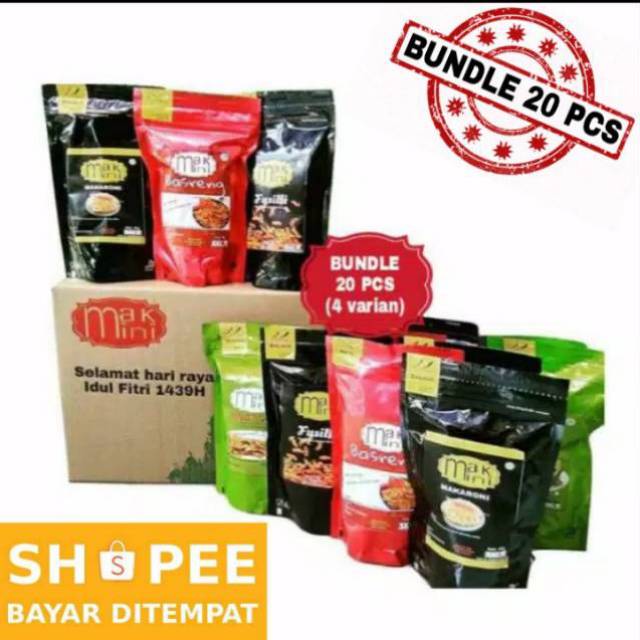 

MAKMINI Paket HEMAT (Bundle isi 20pcs, 4 varian) bisa request