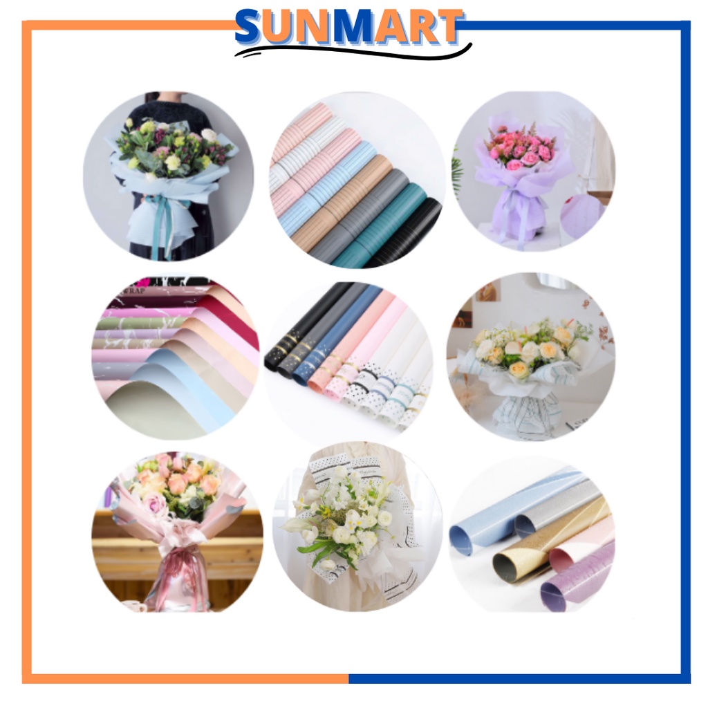 

SunMart KERTAS BUNGA / FLOWER WRAPPING 2 WARNA / KERTAS KADO / KERTAS BUKET BOUQUET 6071 - 6077