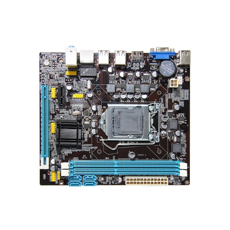 MOTHERBOARD FAST INTEL H61 LGA 1155 WITH 6 PORT USB 2 PORT OUTPUT HDMI DAN VGA BERGARANSI 1 TAHUN