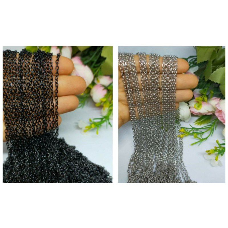 Rantai Hitam 07 & Rantai Nuri Nikel 07