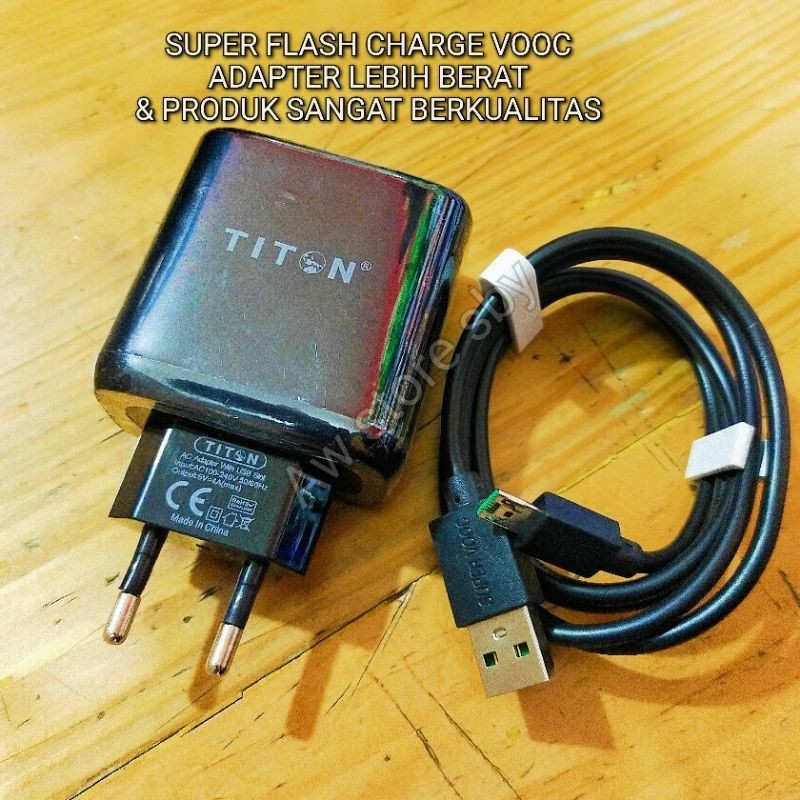 Super Flash Charger vooc oppo F1+ F3+ F11 F11 pro R15 original Titon