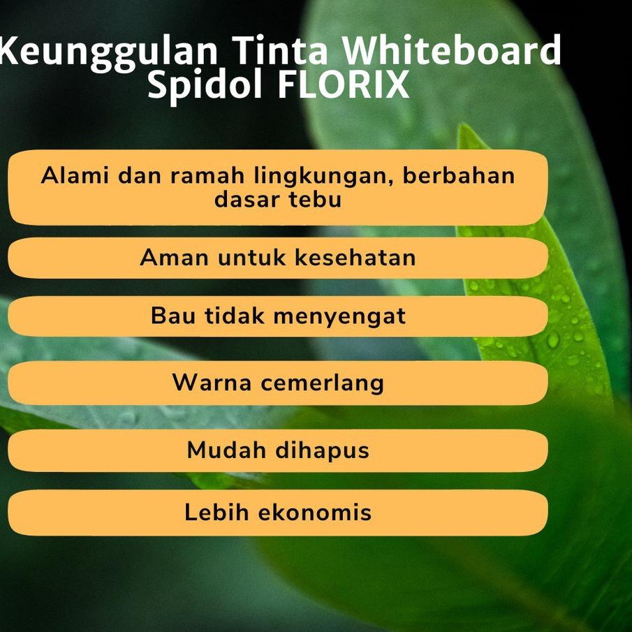 

Paling Bagus|SQ33|Tinta Spidol Whiteboard Florix 50 ML PER SATUAN - Tinta Refill Spidol