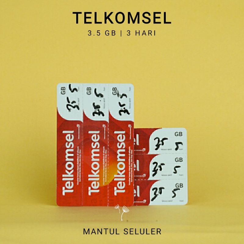 Voucher Telkomsel 3.5 GB 3 Hari Zona 2 Sumbagteng / Sumbar