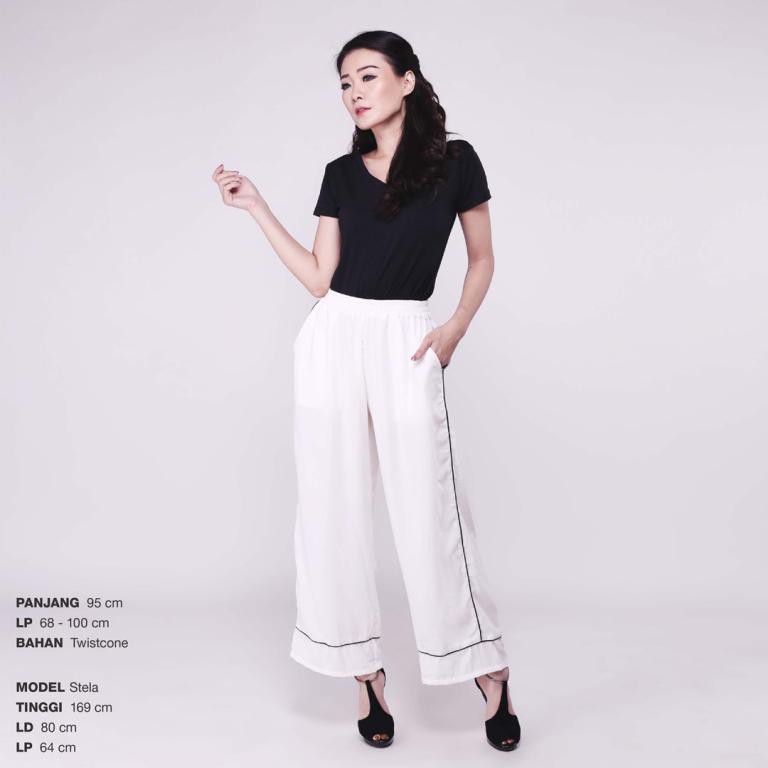 Bawahan Wanita - Stripe Walker Pants Celana Kulot