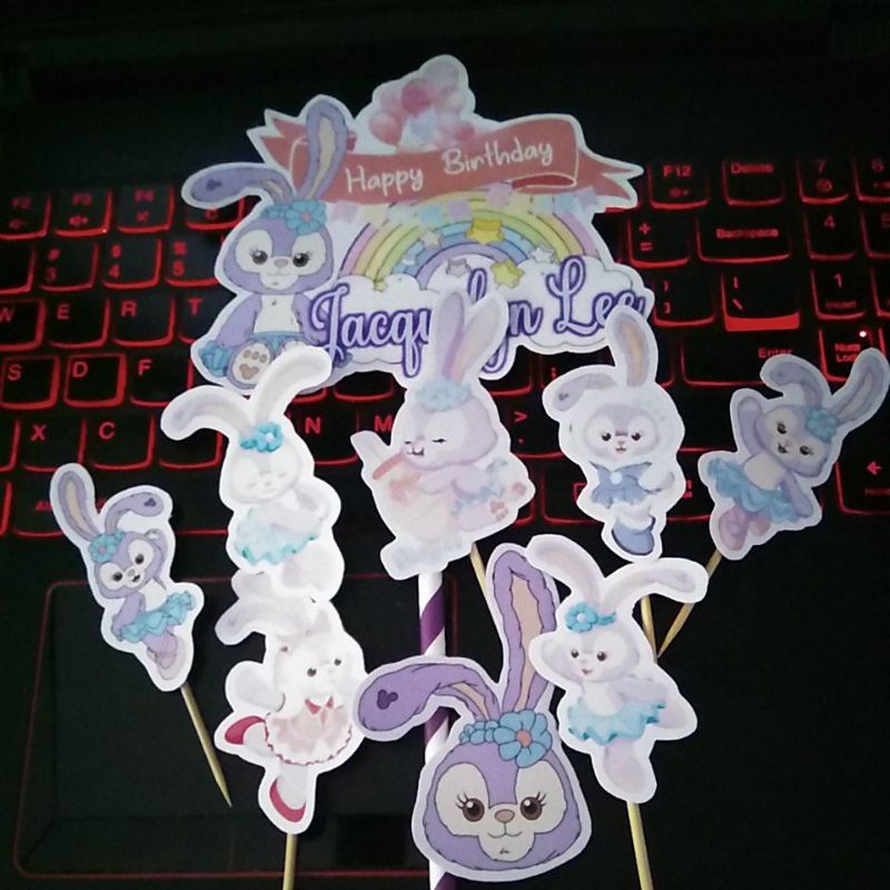 cake topper hiasan kue stella lou