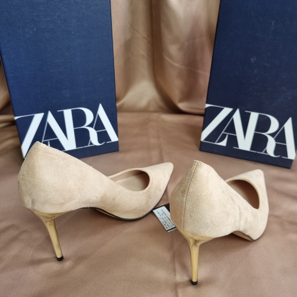 SEPATU ZR WANITA SUEDE HEELS 9 CM