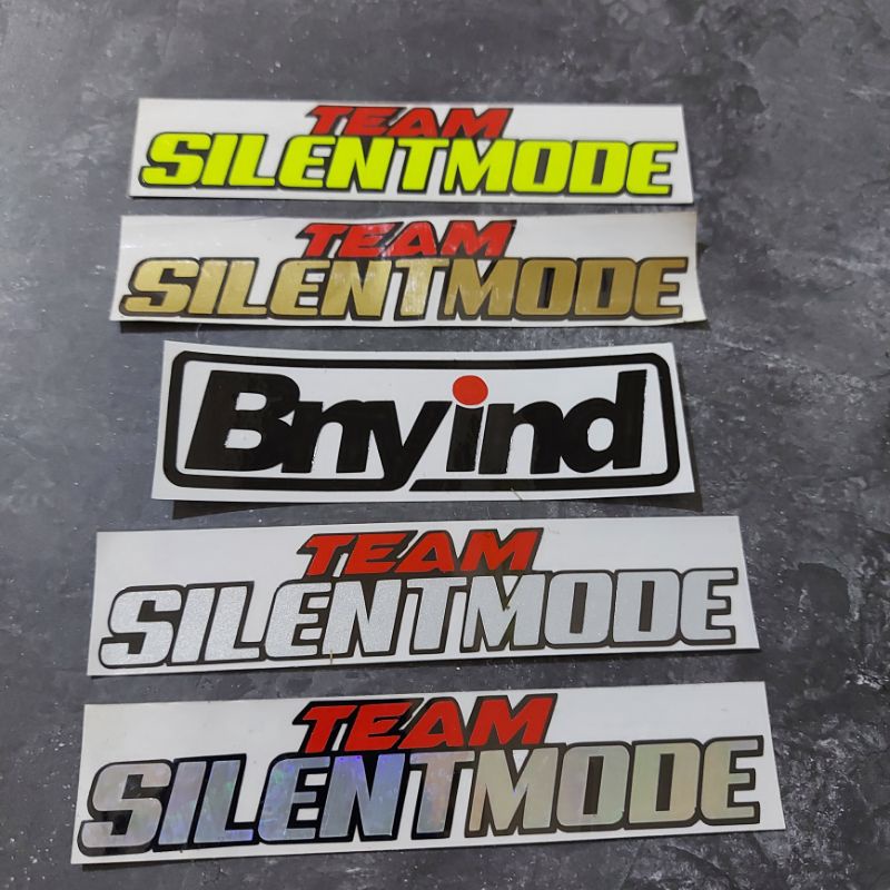 STICKER TEAM SILENT MODE CUTTING