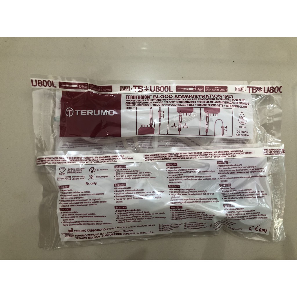 TERUMO Blood Transfusion Set / Set Transfusi Darah / Selang Transfusi Darah