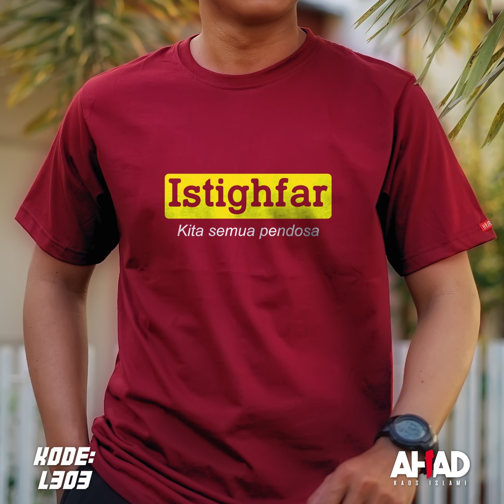 Kaos Islami Ahad - Istighfar Kita Semua Pendosa - L300