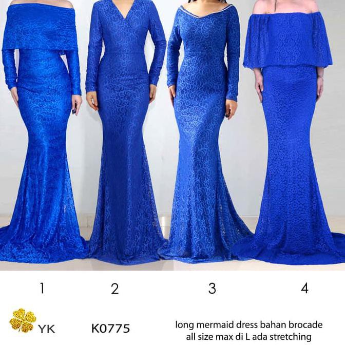 promo dress pesta - longdress - gown night - prom gown - party dress - k0775 terbaru