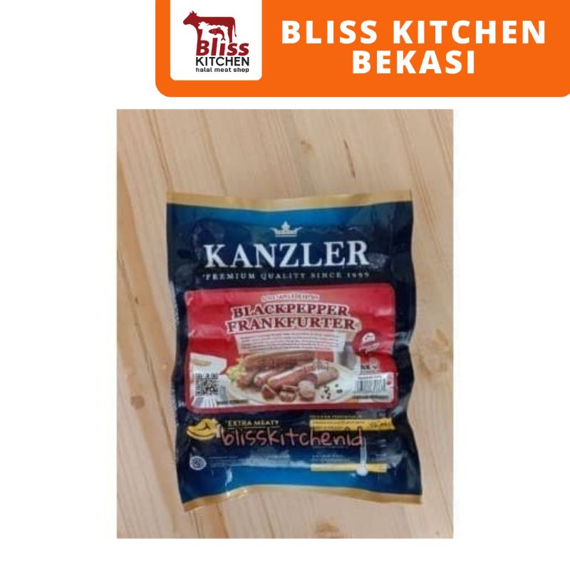 

Sosis Kanzler Blackpepper Frankfurter Beef Sausage 300gr