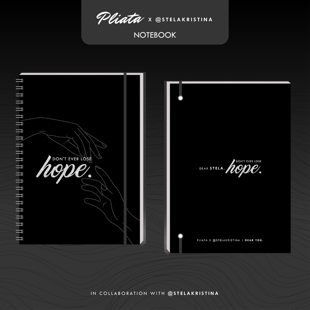PLIATA NOTEBOOK SPIRAL - (PREMIUM DESIGN) Dear You - Softcover Doft Aesthetic Book