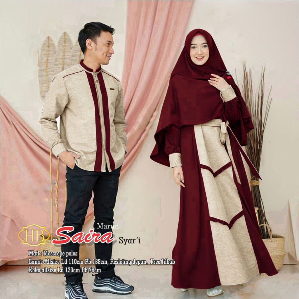 COUPLE GAMIS BATIK KOMBINASI