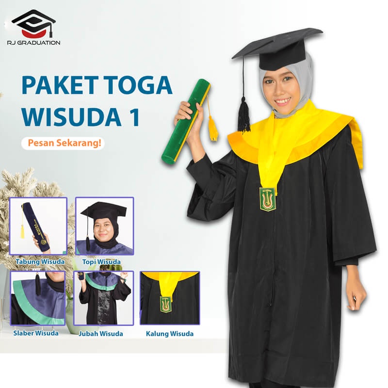 PAKET TOGA WISUDA / PAKET WISUDA / PERLENGKAPAN WISUDA / TOGA WISUDA