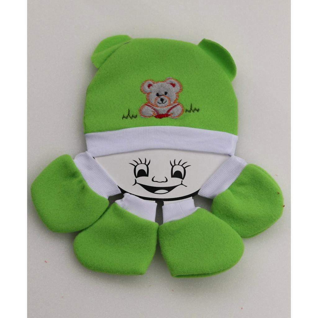 set topi sartaki bayi fleece tebal lembut murah