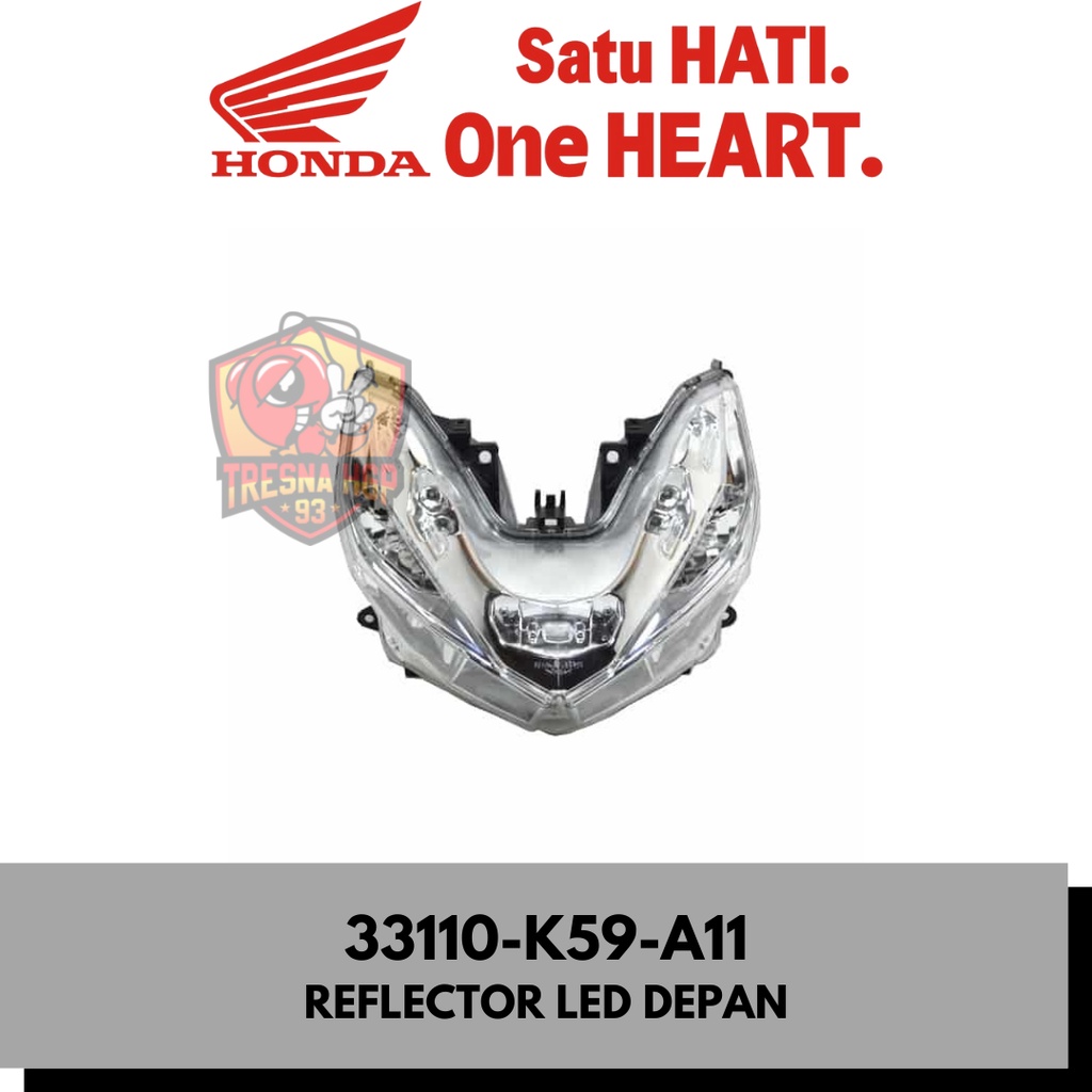 33110-K59-A11 REFLECTOR DEPAN LED VARIO ESP 125 & 150 ORIGINAL | UNIT HEAD LIGHT 33110K59A11