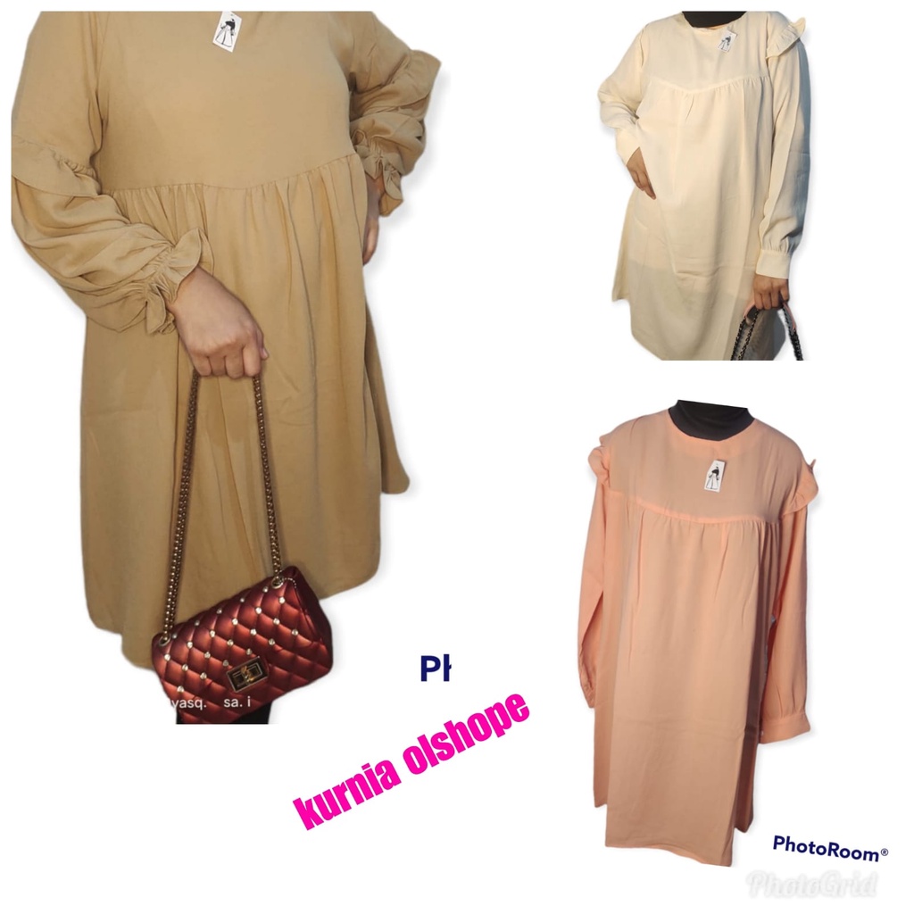 TUNIK wooli creb IMPORT TERBARU / ATASAN MUSLIM WANITA / TUNIK KAOS WANITA PREMIUM TERBARu